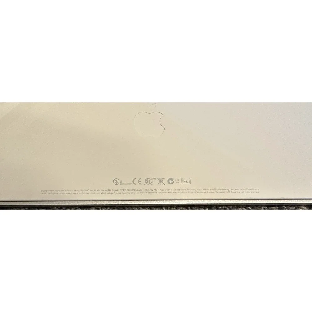 Apple Wireless Bluetooth Keyboard 2009 A1314 Aluminum iMac 11 Inch By 5 Inch